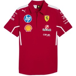 мъжки,блузи,с,яка,puma,sf,team,short,sleeve,polo,dark,cherry,(red)