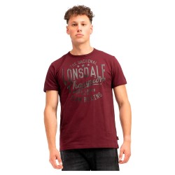тениска,мъжки,тениски,lonsdale,harehills,short,sleeve,t,shirt,red,(oxblood,black)