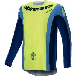 тениска,мъжки,тениски,alpinestars,techstar,melt,long,sleeve,t,shirt,yellow,fluor,blue,(yellow)