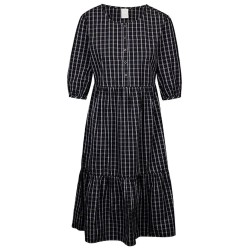 рокля,дамски,поли,и,рокли,trespass,helen,short,sleeve,dress,black,(black,check)