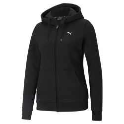 блуза,дамски,блузи,puma,small,logo,full,zip,sweatshirt,black,(black)