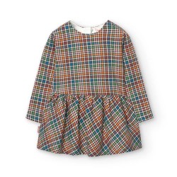 Рокля Boboli Knit Check long sleeve dress - Multicolor (Multicolored Pictures) рокля,дамски,поли,и,рокли,boboli,knit,check,long,sleeve,dress,multicolor,(multicolored,pictures)