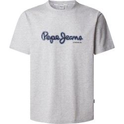 тениска,мъжки,тениски,pepe,jeans,dorian,short,sleeve,t,shirt,light,grey,marl,(grey)