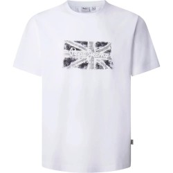 тениска,мъжки,тениски,pepe,jeans,flag,short,sleeve,t,shirt,white