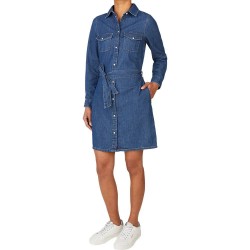 рокля,дамски,поли,и,рокли,pepe,jeans,regular,long,sleeve,short,dress,blue