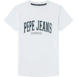 тениска,детски,тениски,pepe,jeans,bain,short,sleeve,t,shirt,white