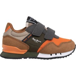 маратонки,детски,маратонки,pepe,jeans,london,park,trainers,rust,orange,(brown)