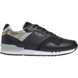 маратонки,дамски,маратонки,pepe,jeans,london,snake,trainers,black