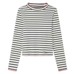 тениска,детски,тениски,pepe,jeans,tallulah,long,sleeve,t,shirt,white,(mousse,white)