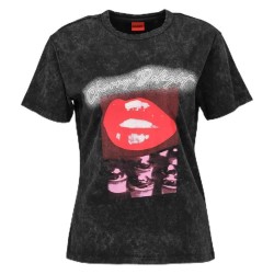 тениска,дамски,тениски,hugo,damacia,2,short,sleeve,t,shirt,black