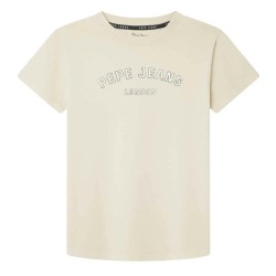 тениска,детски,тениски,pepe,jeans,pb503918,short,sleeve,t,shirt,beige,(ivory,white)