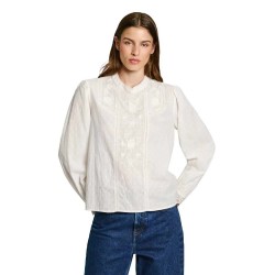 дамски,блузи,дамски,ризи,pepe,jeans,pl304940,long,sleeve,blouse,white