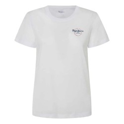 тениска,дамски,тениски,pepe,jeans,pl505967,short,sleeve,t,shirt,white,(white)