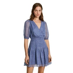 рокля,дамски,поли,и,рокли,pepe,jeans,pl953564,short,sleeve,short,dress,blue