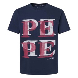тениска,мъжки,тениски,pepe,jeans,pm509634,short,sleeve,t,shirt,blue,(dulwich,blue)