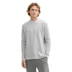 тениска,мъжки,тениски,tom,tailor,1043914,structured,2in1,long,sleeve,t,shirt,light,stone,grey,melange,(grey)