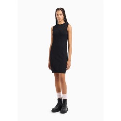 рокля,дамски,поли,и,рокли,armani,exchange,8nya9a,ymh6z,sleeveless,dress,black