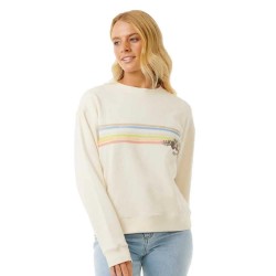 блуза,дамски,блузи,rip,curl,hoffman,relaxed,sweatshirt,bone,(beige,white)