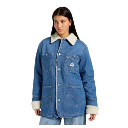 яке,дамски,якета,и,палта,lee,sherpa,lined,chore,denim,jacket,blue