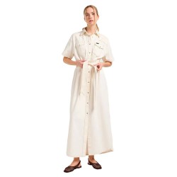 рокля,дамски,поли,и,рокли,lee,western,short,sleeve,long,dress,ecru,(beige)
