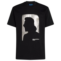 тениска,мъжки,тениски,karl,lagerfeld,a1m17052,short,sleeve,t,shirt,black