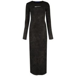 рокля,дамски,поли,и,рокли,karl,lagerfeld,a1w13005,long,sleeve,dress,black