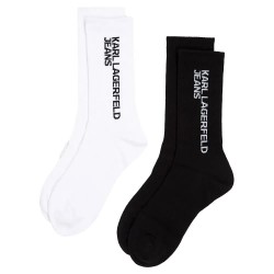 чорапи,дамски,чорапи,karl,lagerfeld,a1w47053,socks,2,pairs,white,black