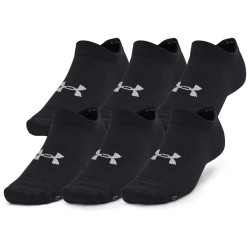 чорапи,мъжки,чорапи,under,armour,essential,no,show,socks,6,pairs,black,(black)
