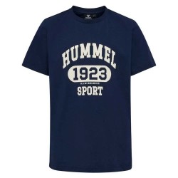 тениска,детски,тениски,hummel,print,short,sleeve,t,shirt,black,iris,(blue)