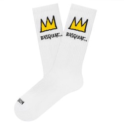 чорапи,мъжки,чорапи,jimmy,lion,athletic,basquiat,crown,long,socks,white,(white)