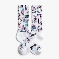 чорапи,мъжки,чорапи,jimmy,lion,athletic,jethro,pattern,long,socks,white,(white)