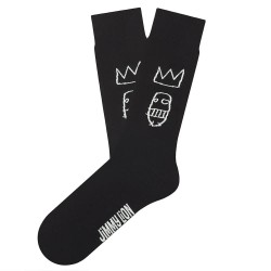 чорапи,мъжки,чорапи,jimmy,lion,basquiat,sugar,ray,robinson,crew,socks,black,(black)
