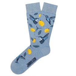 чорапи,мъжки,чорапи,jimmy,lion,birds,&,lemons,crew,socks,blue,(light,blue)