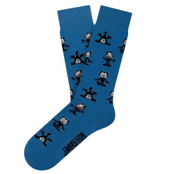 чорапи,мъжки,чорапи,jimmy,lion,felix,pattern,crew,socks,blue