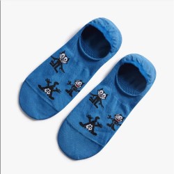 чорапи,мъжки,чорапи,jimmy,lion,felix,pattern,no,show,socks,blue,(blue)