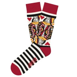 чорапи,мъжки,чорапи,jimmy,lion,queen,of,hearts,long,socks,red,(white)