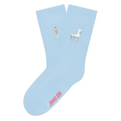 чорапи,дамски,чорапи,jimmy,lion,rollinâ’,ice,cream,crew,socks,blue,(blue)