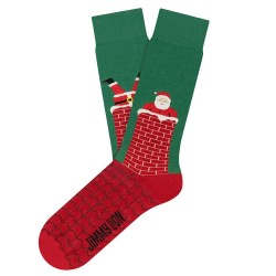 чорапи,мъжки,чорапи,jimmy,lion,santa´s,stuck,socks,green,red,(green)