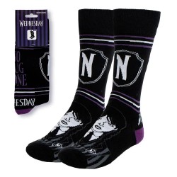 Чорапи Wednesday Wednesday socks - Black (Black / Lilac) чорапи,мъжки,чорапи,дамски,чорапи,wednesday,wednesday,socks,black,(black,lilac)