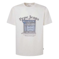 тениска,мъжки,тениски,pepe,jeans,aggo,short,sleeve,t,shirt,white,(off,white)