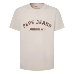 тениска,мъжки,тениски,pepe,jeans,aldridge,short,sleeve,t,shirt,ivory,white,(white)