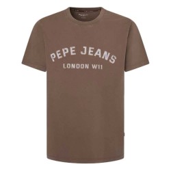 тениска,мъжки,тениски,pepe,jeans,aldridge,short,sleeve,t,shirt,walnut,brown,(brown)