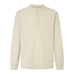 тениска,мъжки,тениски,pepe,jeans,ashford,long,sleeve,t,shirt,ivory,white,(beige)