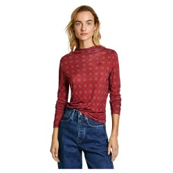 тениска,дамски,тениски,pepe,jeans,elicia,long,sleeve,t,shirt,red
