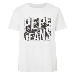 тениска,дамски,тениски,pepe,jeans,gloria,short,sleeve,t,shirt,white