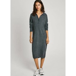 рокля,дамски,поли,и,рокли,pepe,jeans,haddie,long,sleeve,midi,dress,grey