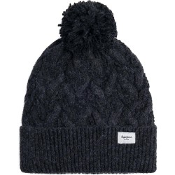 шапка,всички,шапки,pepe,jeans,wallis,beanie,dark,grey,marl,(black)