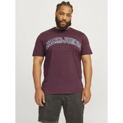 тениска,мъжки,тениски,jack,&,jones,caleb,varsity,plus,short,sleeve,t,shirt,vineyard,wine,(purple)