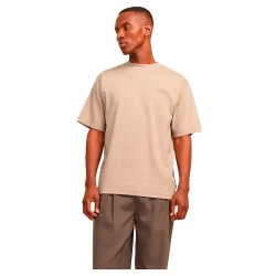 тениска,мъжки,тениски,jack,&,jones,chad,branding,short,sleeve,t,shirt,greige,(beige)