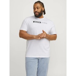 тениска,мъжки,тениски,jack,&,jones,corp,logo,play,plus,short,sleeve,t,shirt,white,play,5,(white)